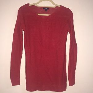 Red Knit top. Gap size small